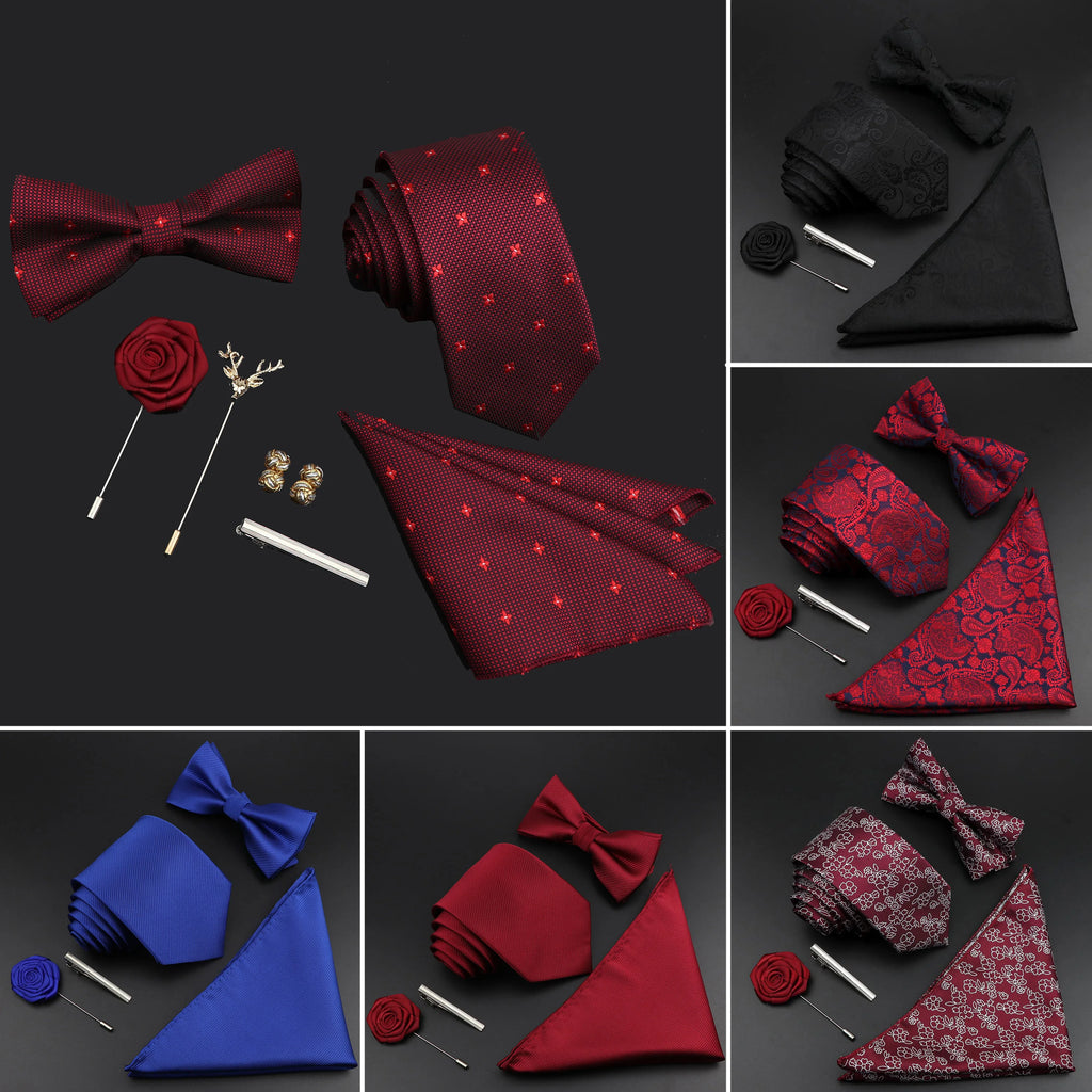 Ensemble cravate unisexe avec accessoires – CLEVI Paris