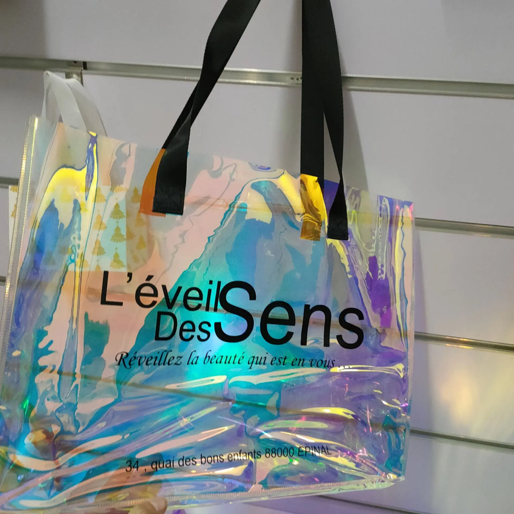 Sacs PVC Holographiques Transparents 200 pcs – CLEVI Paris
