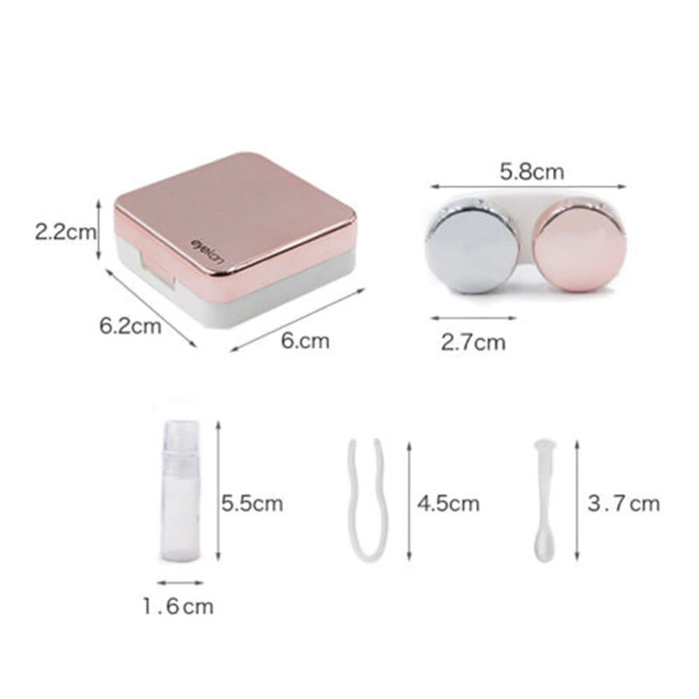 Boîtier à Lentilles de Contact Carré Portable | 17 Coloris | Voyage & Quotidien | Unisexe – CLEVI Paris