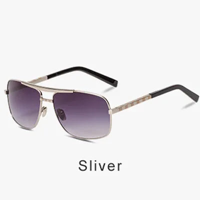 Lunettes de Soleil Carrées Vintage Retro UV400 Dégradé Monture Alliage Homme – CLEVI Paris