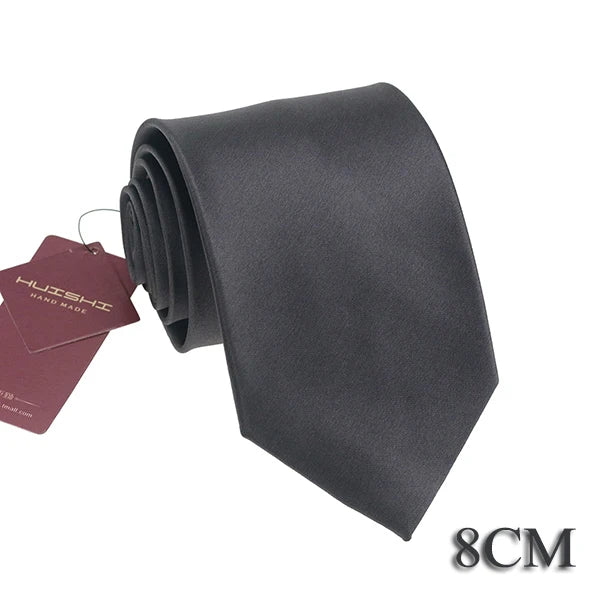 Cravate unisexe unie 6 à 8 cm – CLEVI Paris