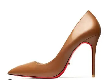 Escarpins Femme Talons Aiguilles Bout Pointu | Marron, Noir, Nude, Gris, Vert Jade – CLEVI Paris