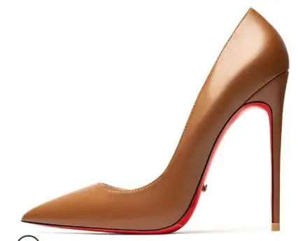 Escarpins Femme Talons Aiguilles Bout Pointu | Marron, Noir, Nude, Gris, Vert Jade – CLEVI Paris