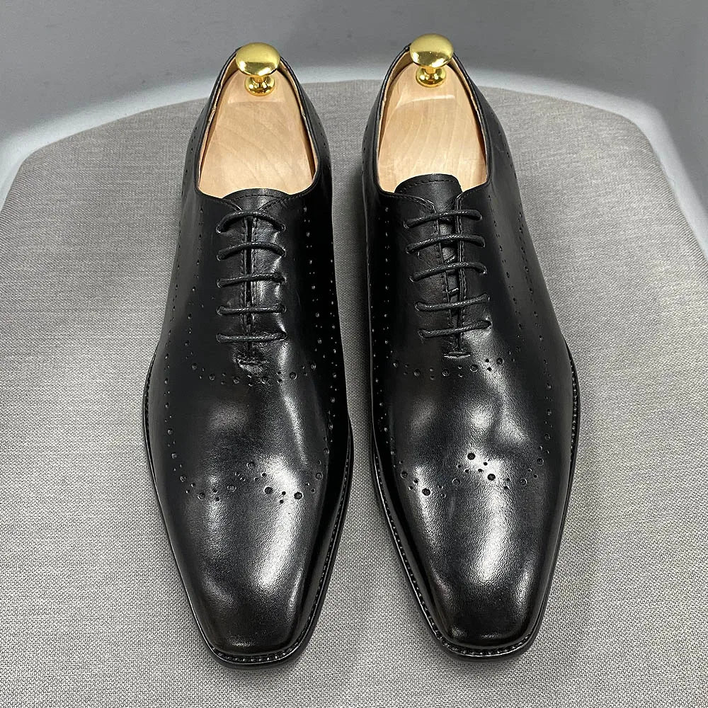 Oxford Brogue Wingtip Cuir Veau Véritable Homme | US 7-12 Bureau Mariage