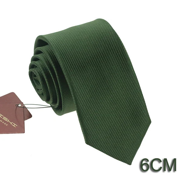 Cravate unisexe unie 6 à 8 cm – CLEVI Paris