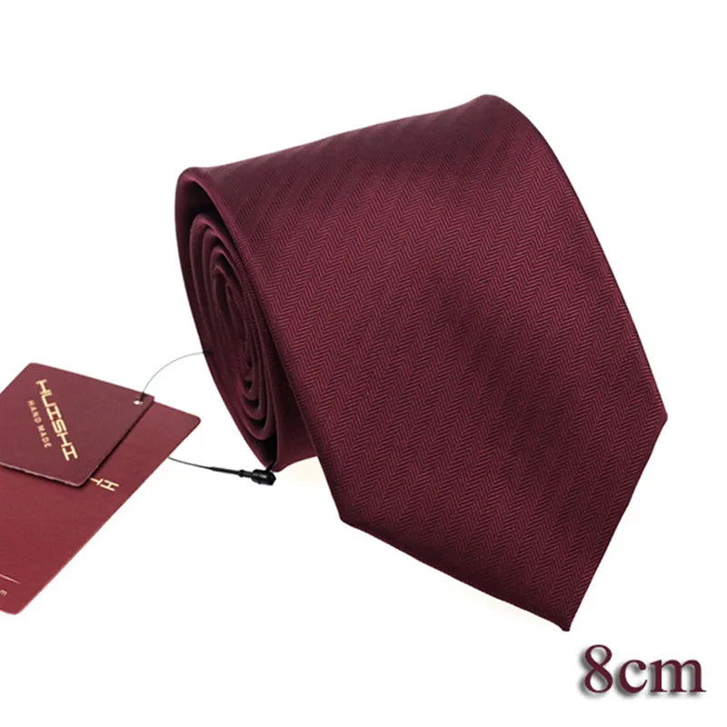 Cravate unisexe unie en polyester – CLEVI Paris