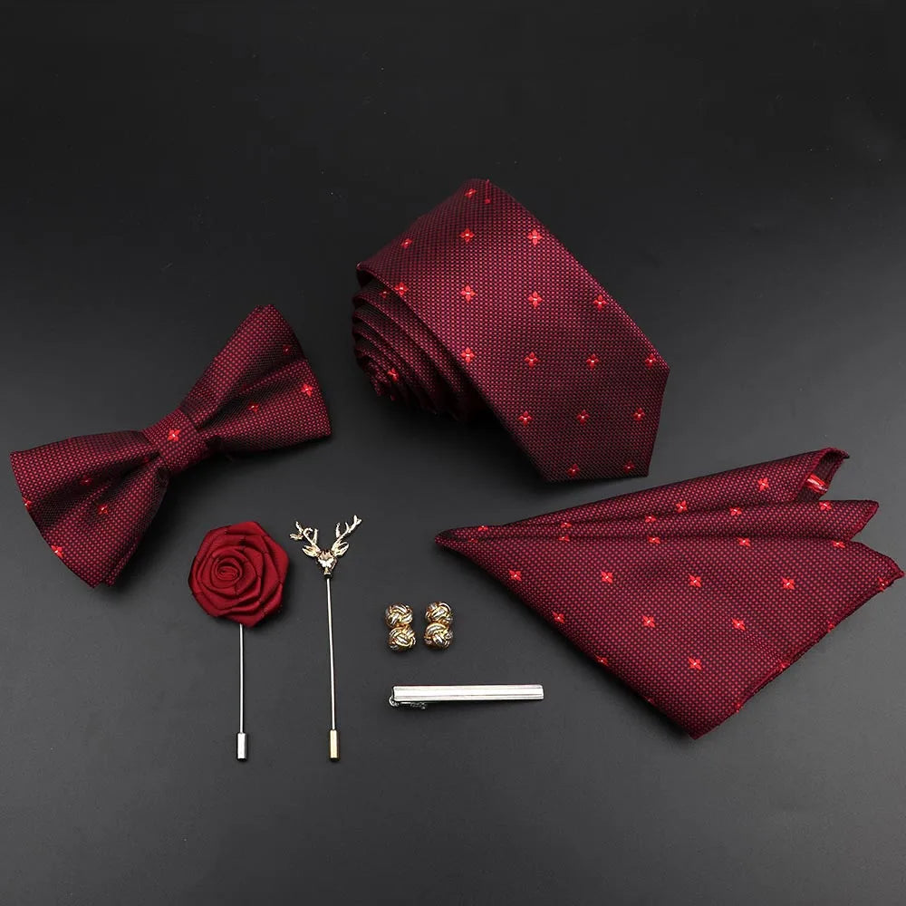 Ensemble cravate unisexe avec accessoires – CLEVI Paris