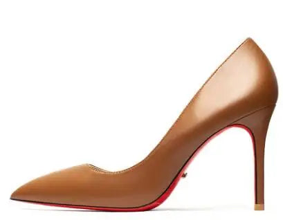 Escarpins Femme Talons Aiguilles Bout Pointu | Marron, Noir, Nude, Gris, Vert Jade – CLEVI Paris
