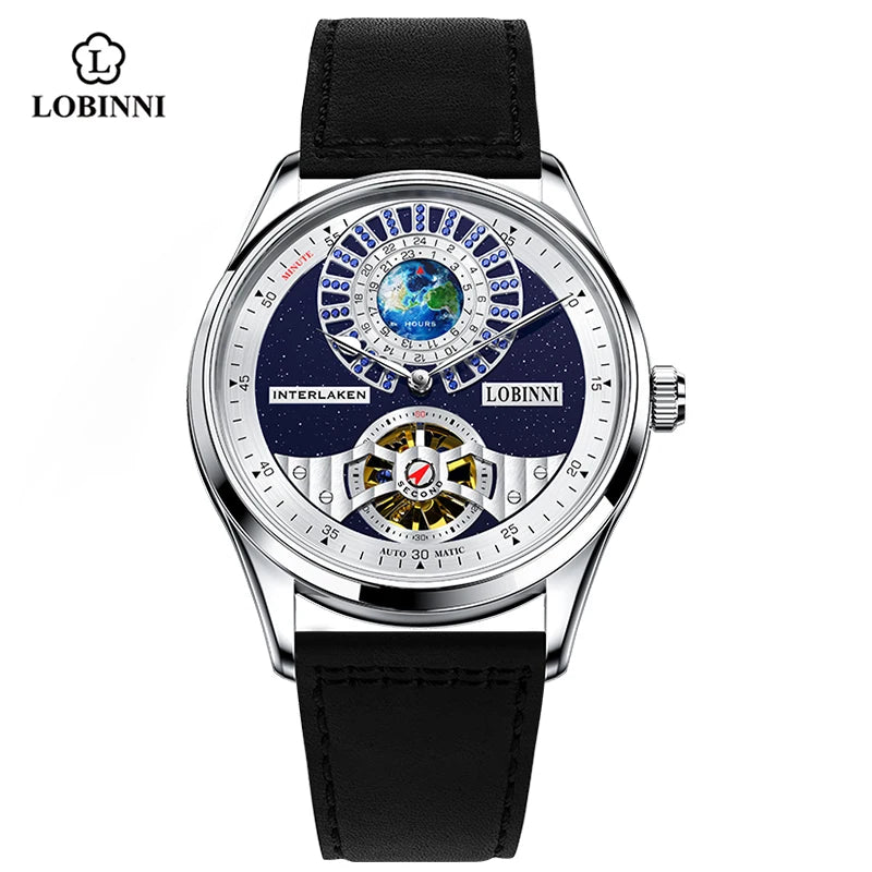 Montre Homme Automatique Squelette Lobinni – CLEVI Paris
