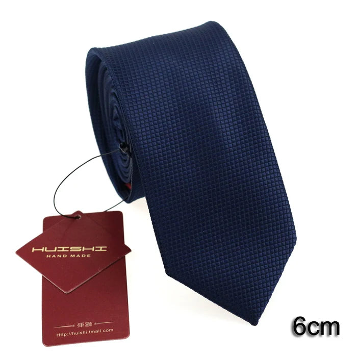 Cravate unisexe unie en polyester – CLEVI Paris