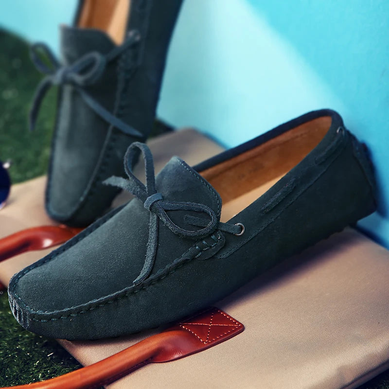 Mocassins Homme Daim Véritable Slip-On Légers & Respirants | 9 Coloris, Tailles 38-49 – CLEVI Paris