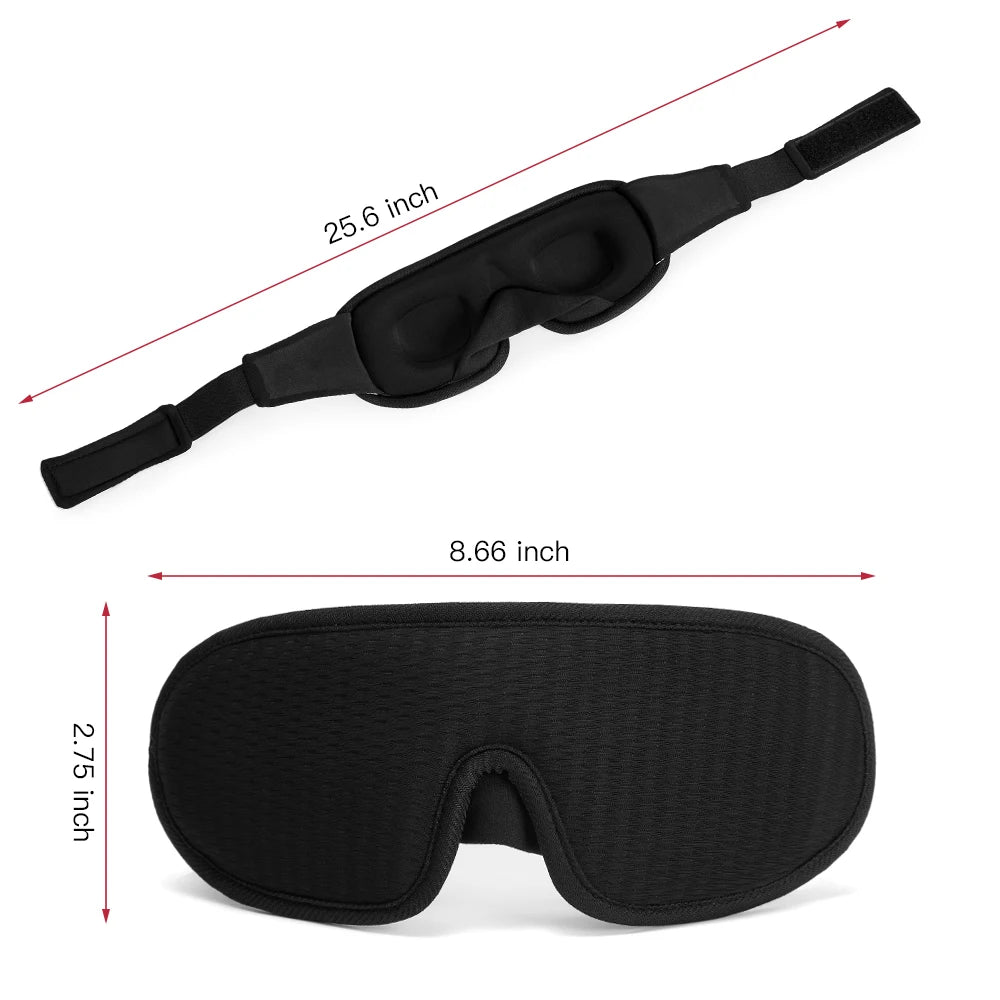 Masque de Nuit 3D Anti-Lumière Rembourré Ergonomique — CLEVI Paris