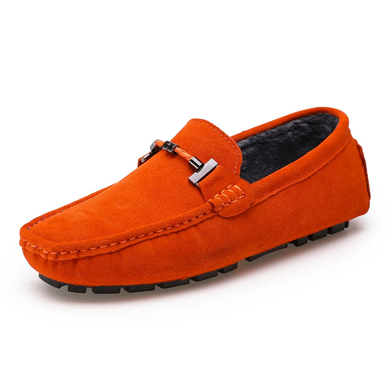 Mocassins Homme Cuir Suédé Vache Slip-On Respirant Semelle Massage Grande Taille EU 38-47 Yeinshaars – CLEVI Paris