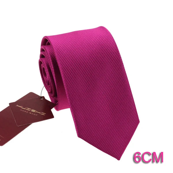 Cravate unisexe unie en polyester – CLEVI Paris