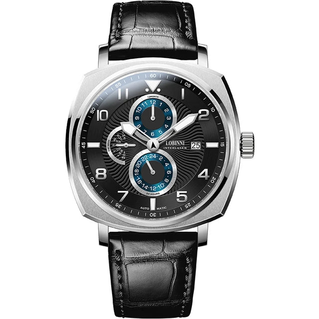 Montre Automatique Homme LOBINNI L16053 – Mouvement Seagull Verre Saphir Étanche 5 Bars