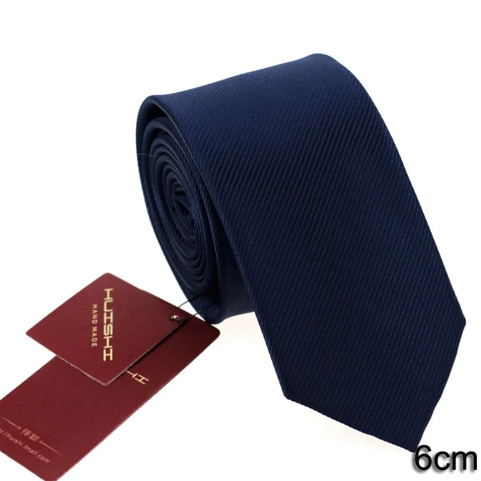 Cravate unisexe unie en polyester – CLEVI Paris