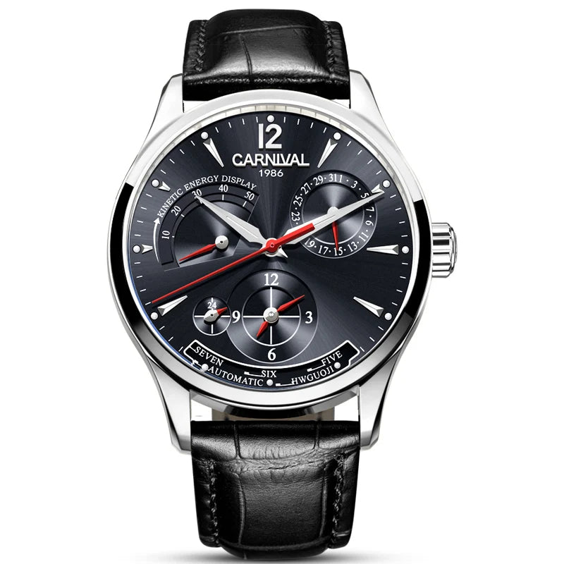 Montre Homme Automatique Double Fuseau Horaire Carnival – CLEVI Paris