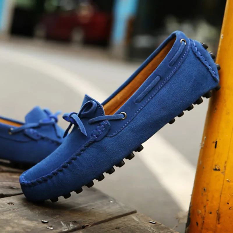 Mocassins Homme Daim Véritable Slip-On Légers & Respirants | 9 Coloris, Tailles 38-49 – CLEVI Paris