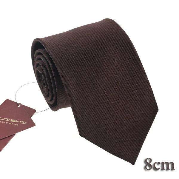 Cravate unisexe unie 6 à 8 cm – CLEVI Paris