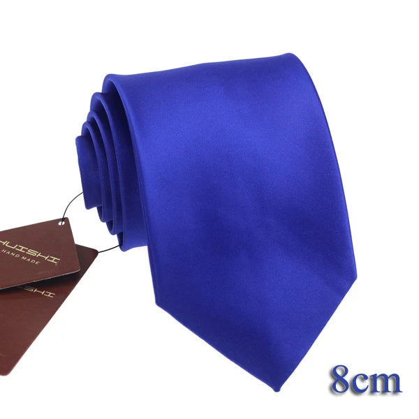 Cravate unisexe unie en polyester – CLEVI Paris