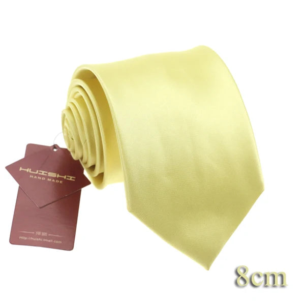 Cravate unisexe unie en polyester – CLEVI Paris