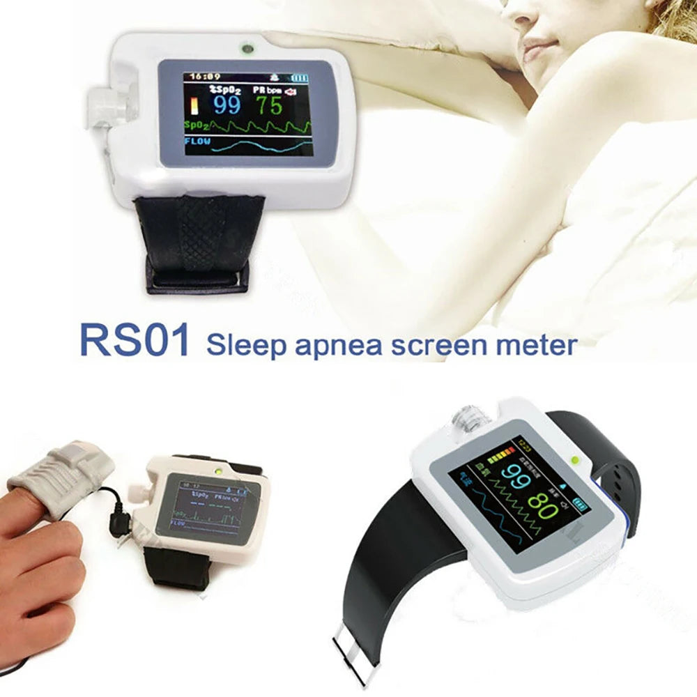 Moniteur Sommeil Apnée Contec RS01 SpO2 Flux Nasal 12h Logiciel PC – CLEVI Paris