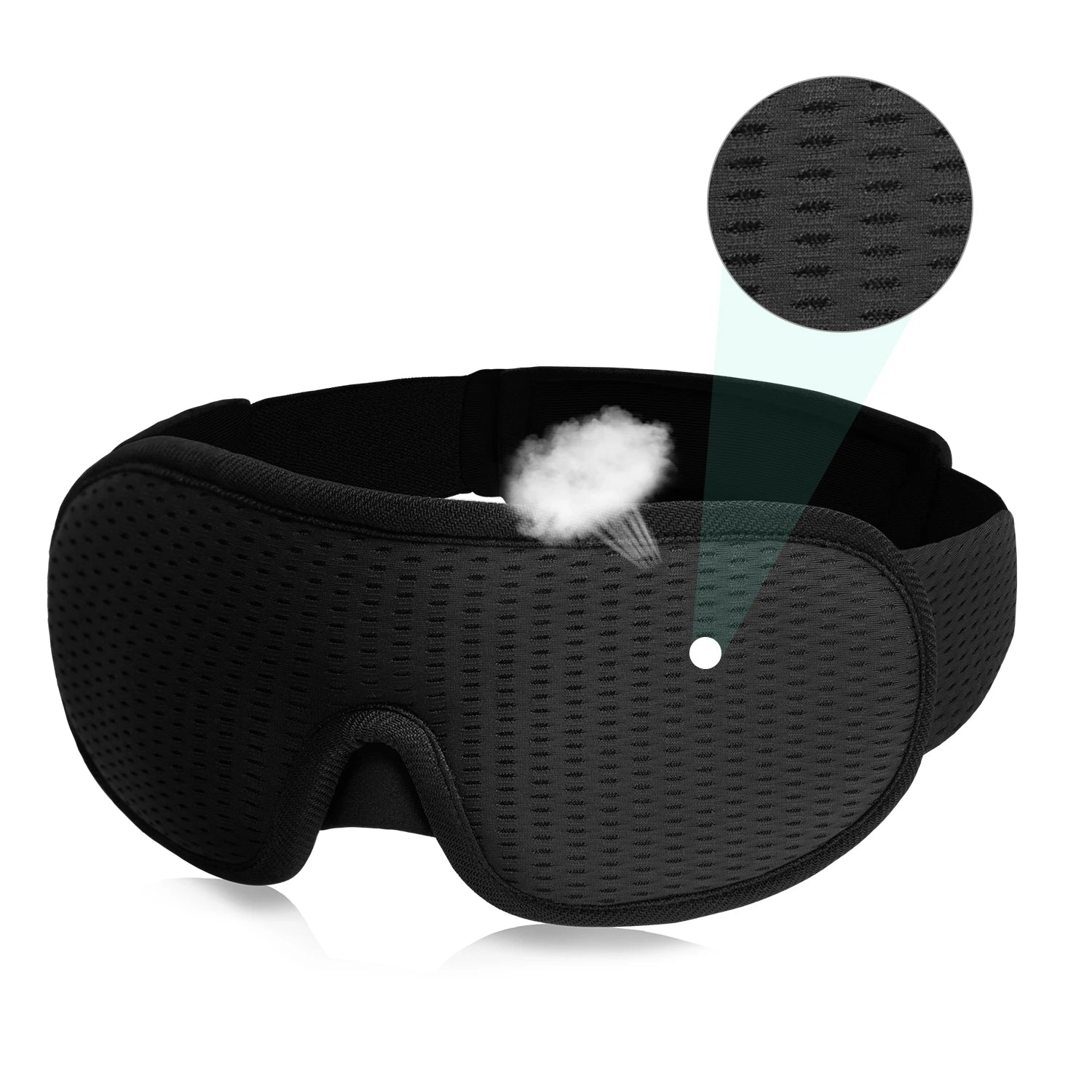 Masque de Nuit 3D Anti-Lumière Rembourré Ergonomique — CLEVI Paris
