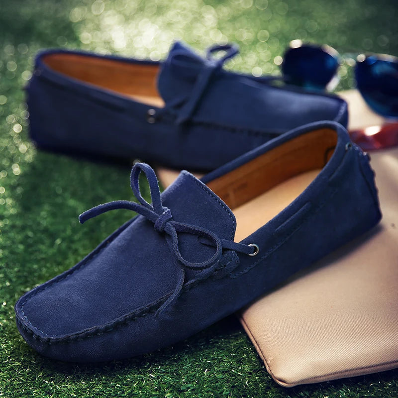 Mocassins Homme Daim Véritable Slip-On Légers & Respirants | 9 Coloris, Tailles 38-49 – CLEVI Paris