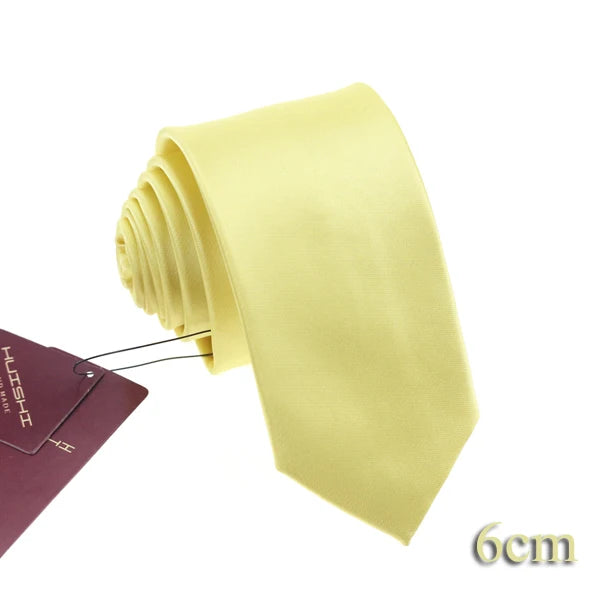 Cravate unisexe unie en polyester – CLEVI Paris