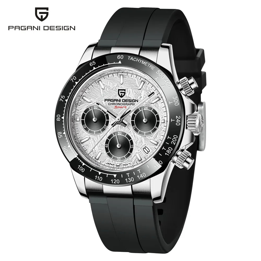 Montre Chronographe Homme Pagani Design 1664 Cadran Météorite Saphir 100m – CLEVI Paris