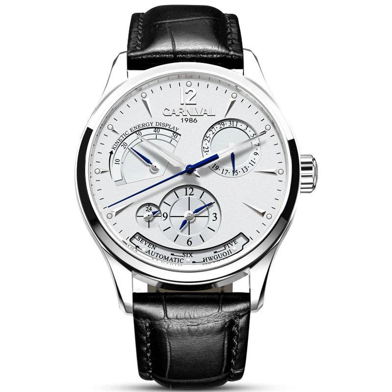 Montre Homme Automatique Double Fuseau Horaire Carnival – CLEVI Paris