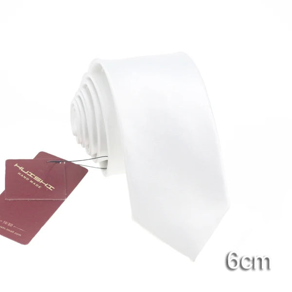 Cravate unisexe unie 6 à 8 cm – CLEVI Paris