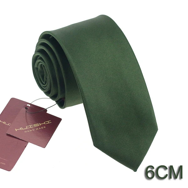 Cravate unisexe unie 6 à 8 cm – CLEVI Paris