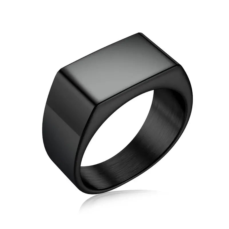 Bague Homme en Acier Inoxydable et Zircon – CLEVI Paris