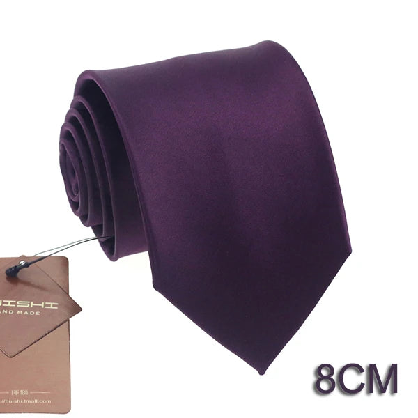 Cravate unisexe unie 6 à 8 cm – CLEVI Paris