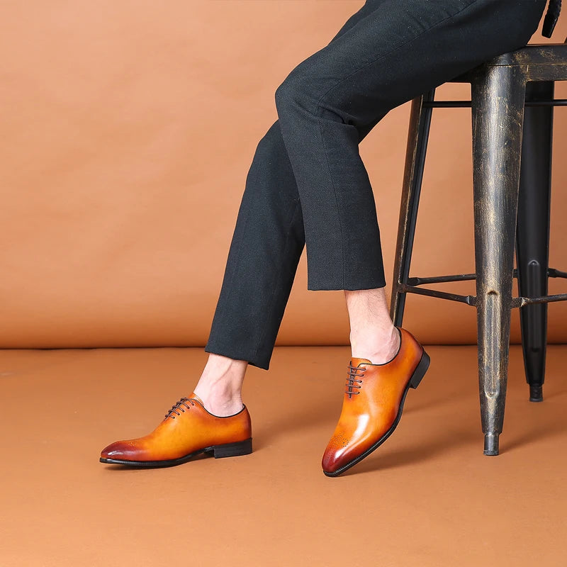 Chaussures Oxford homme en cuir à lacets – CLEVI Paris