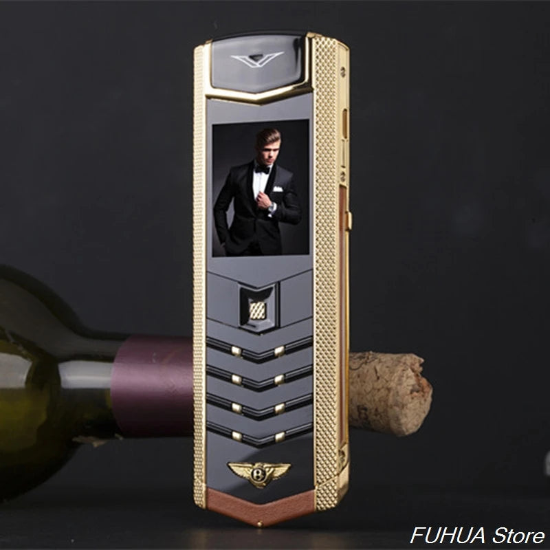 PHONEMAX V9 Téléphone à Touches Métal Luxe 2G Double SIM Bluetooth MP3 FM Clavier Invisible – CLEVI Paris
