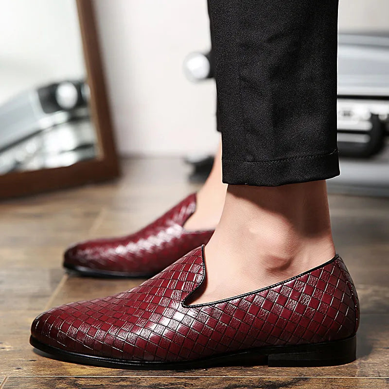 Penny Loafers Homme Cuir Tressé Slip-On | 4 Coloris – CLEVI Paris