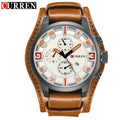 Montre Quartz Homme CURREN 8225 – Bracelet Cuir, Calendrier & Style Sport Casual | 5 Coloris