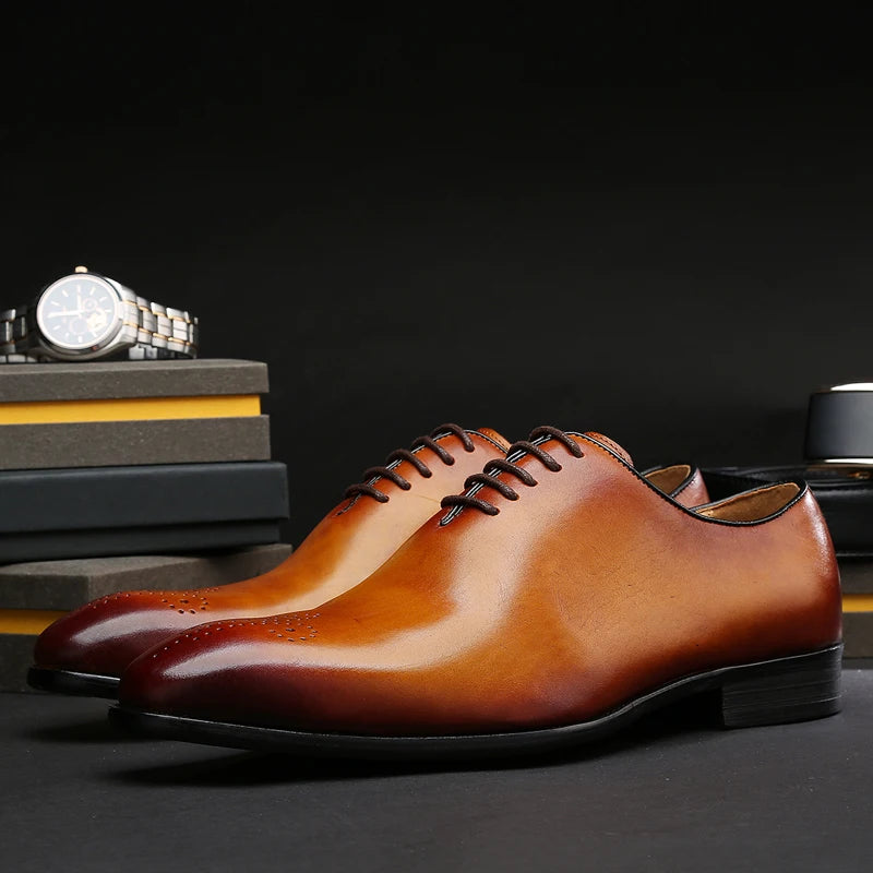 Chaussures Oxford homme en cuir à lacets – CLEVI Paris