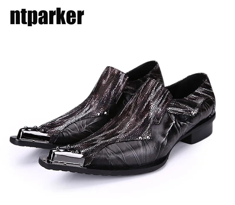 Oxford Homme Cuir Souple Bout Pointu Gentleman Noir – CLEVI Paris