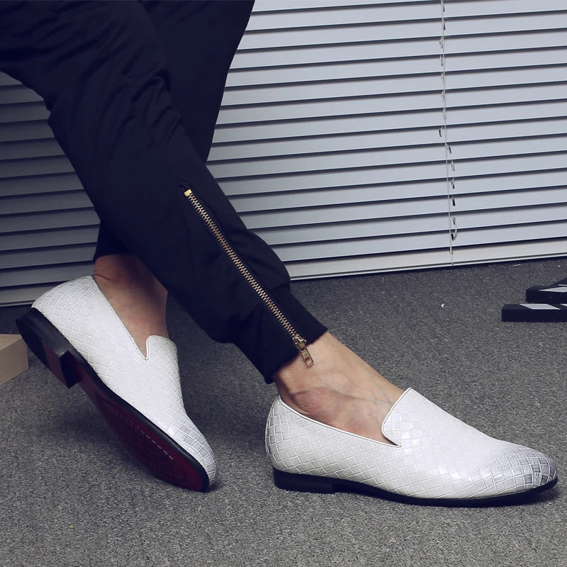 Penny Loafers Homme Cuir Tressé Slip-On | 4 Coloris – CLEVI Paris