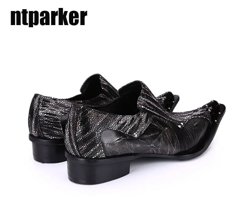 Oxford Homme Cuir Souple Bout Pointu Gentleman Noir – CLEVI Paris