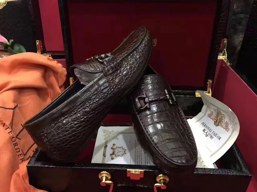 Chaussures homme en cuir à enfiler ANF-XX009 – CLEVI Paris