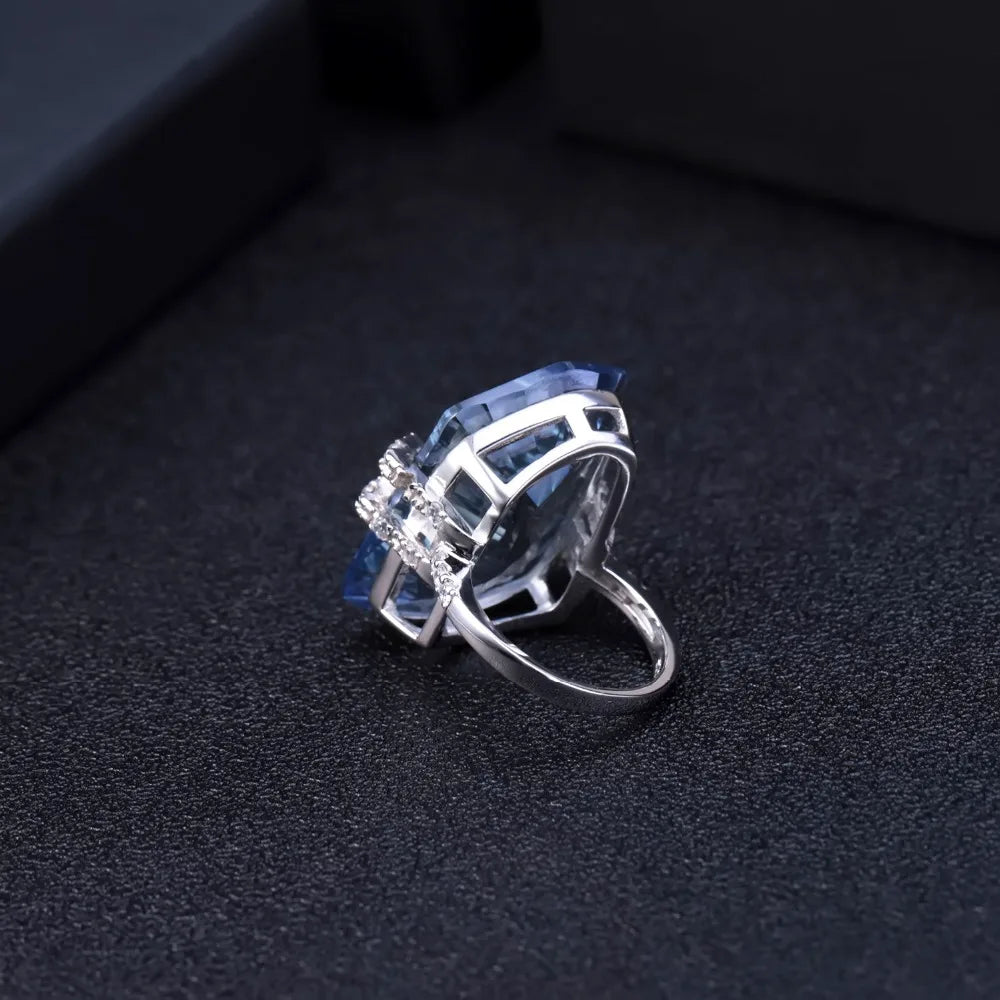 Bague Cocktail Femme Quartz Naturel Argent 925 – CLEVI Paris