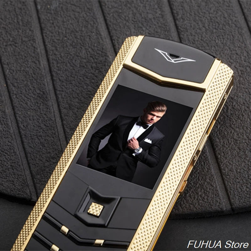 PHONEMAX V9 Téléphone à Touches Métal Luxe 2G Double SIM Bluetooth MP3 FM Clavier Invisible – CLEVI Paris