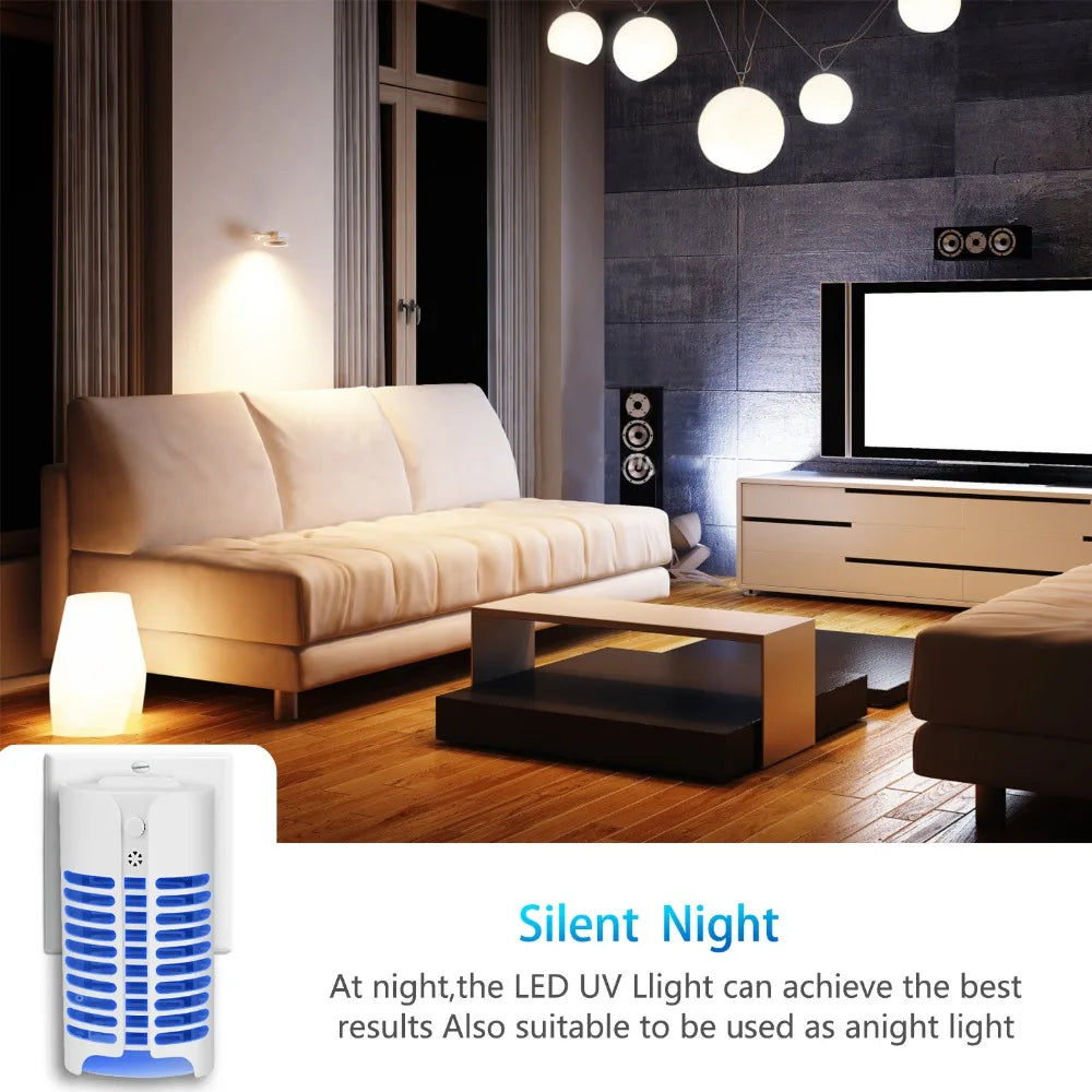 Tue-Mouches Électrique UV LED Prise Murale Anti-Insectes – CLEVI Paris