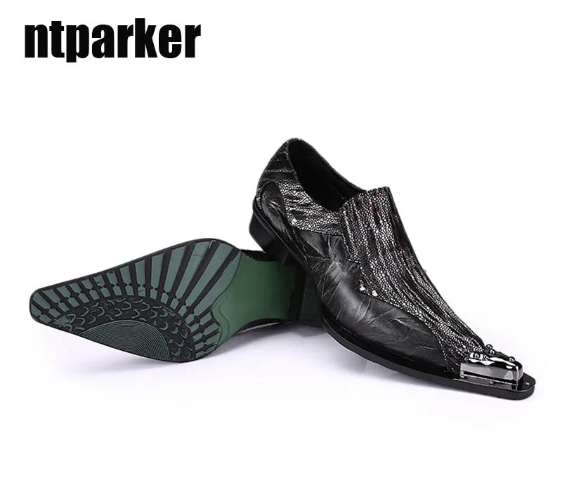 Oxford Homme Cuir Souple Bout Pointu Gentleman Noir – CLEVI Paris