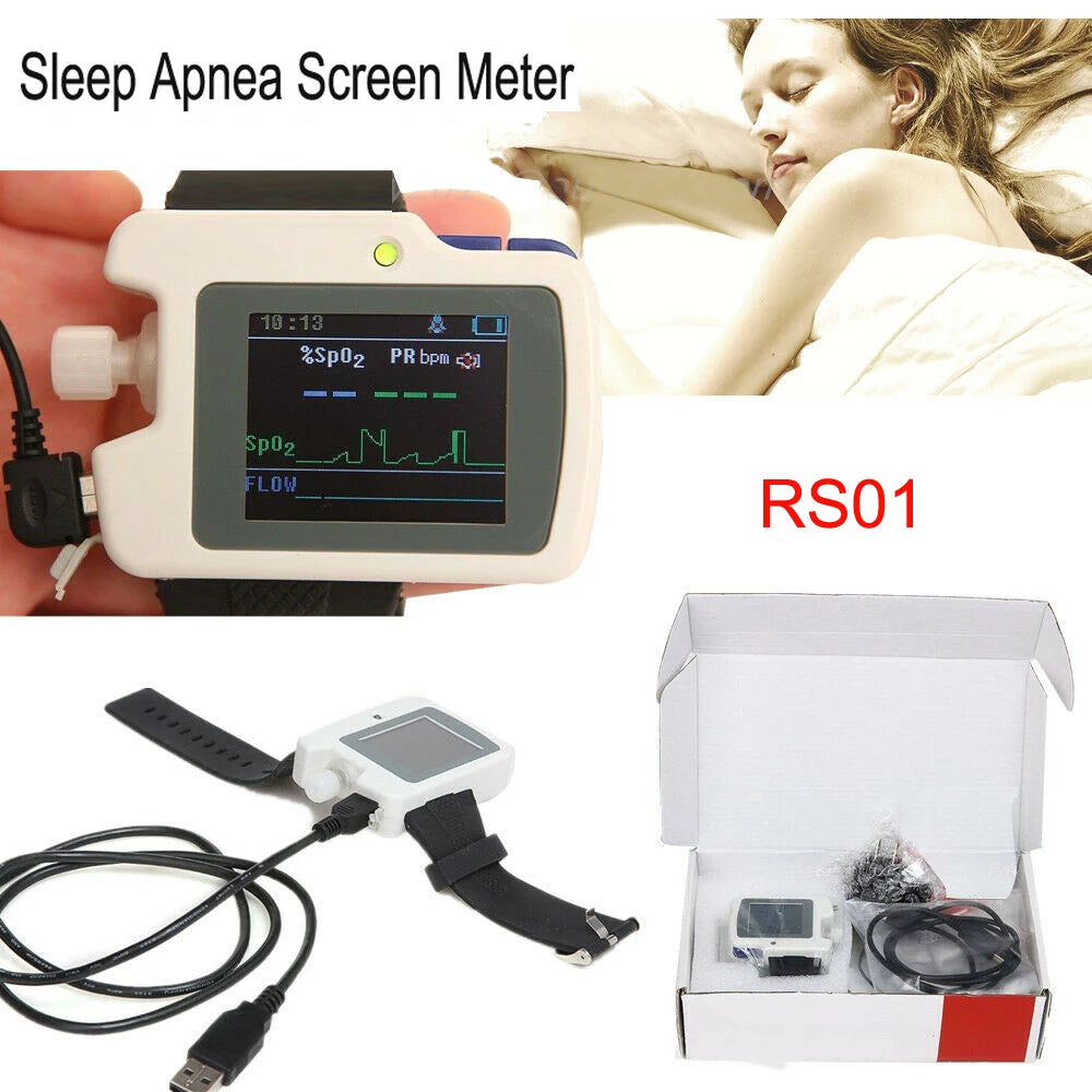 Moniteur Sommeil Apnée Contec RS01 SpO2 Flux Nasal 12h Logiciel PC – CLEVI Paris