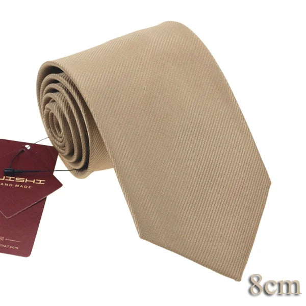 Cravate unisexe unie 6 à 8 cm – CLEVI Paris